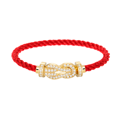 [Kismet Jewels ]CHANCE LARGE 8 FIGURE BUCKLE FULLDIAMOND BRACELET GOLD