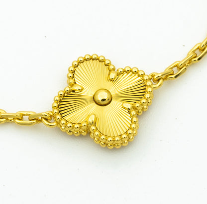 [Kismet Jewels ]CLOVER BRACELET 5 MOTIFS GOLD DIAMOND
