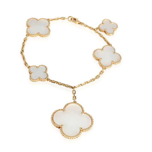 [Kismet Jewels ]MAGIC CLOVER MOP GOLD BRACELET 5 MOTIFS