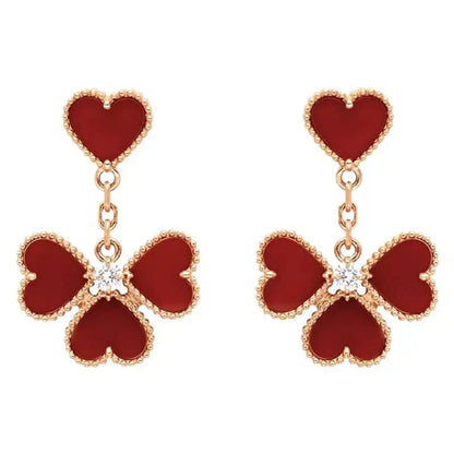 [Kismet Jewels ]SWEET CLOVER CARNELIAN EARRINGS