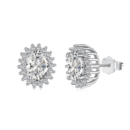 [Kismet Jewels ]Delicate Radiant Oval Cut Daily Earrings