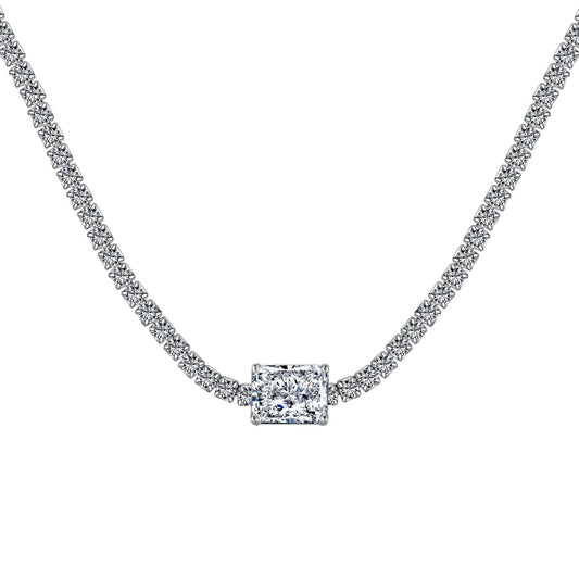 [Kismet Jewels ]2.0 carat Ornate Emerald Cut Necklace