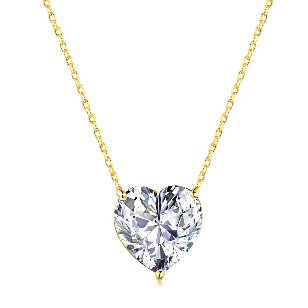[Kismet Jewels ]6.0 carat Radiant Heart Shape Necklace