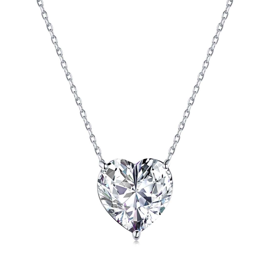 [Kismet Jewels ]6.0 carat Radiant Heart Shape Necklace