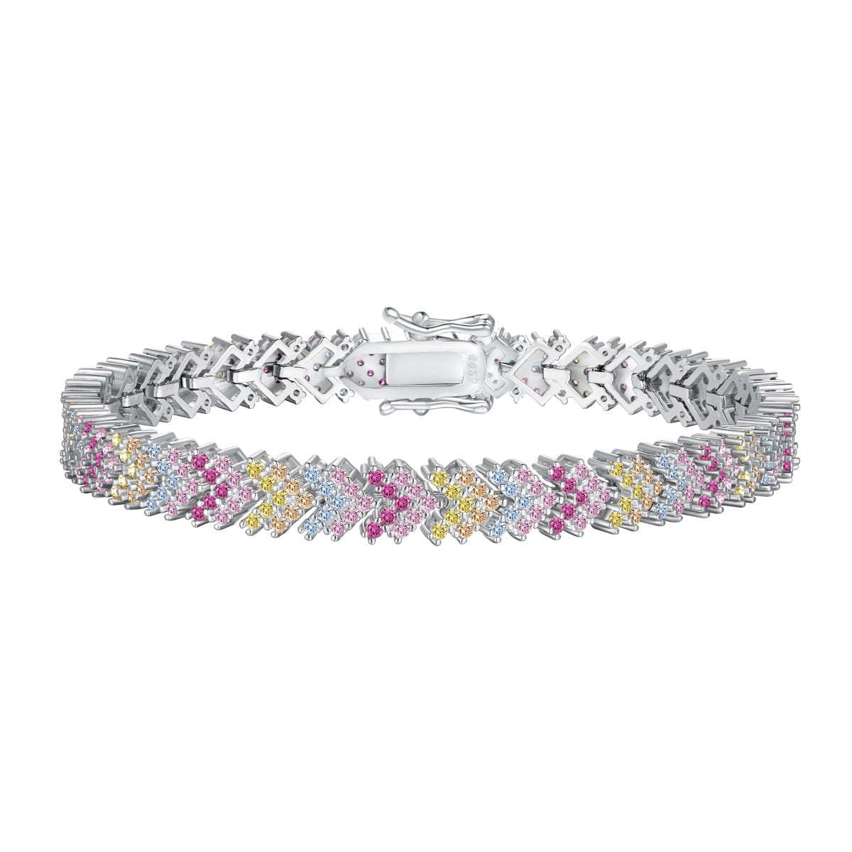 [Kismet Jewels ]Ornate Sparkling Round Cut Party Bracelet