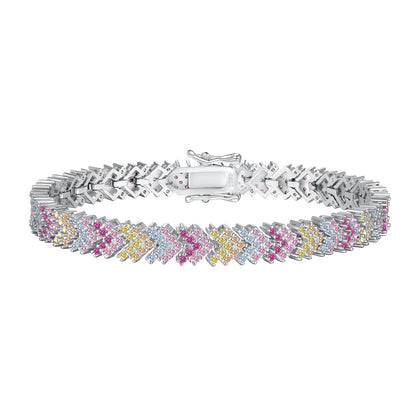[Kismet Jewels ]Ornate Sparkling Round Cut Party Bracelet