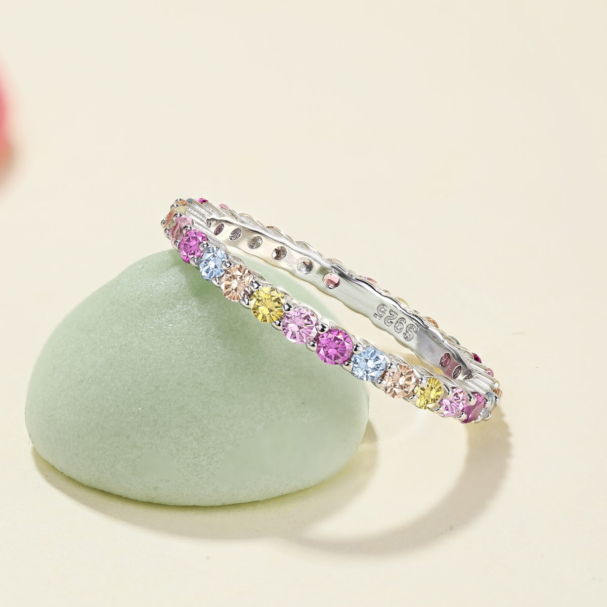 [Kismet Jewels ]Elegant Vivid Round Cut Daily Ring