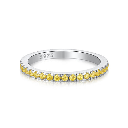 [Kismet Jewels ]Delicate Sparkling Round Cut Daily Ring