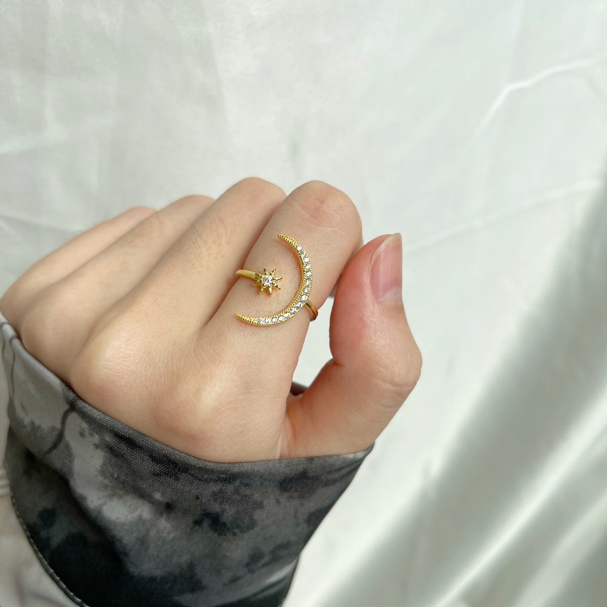 [Kismet Jewels ]Eternity Moon & Star Ring