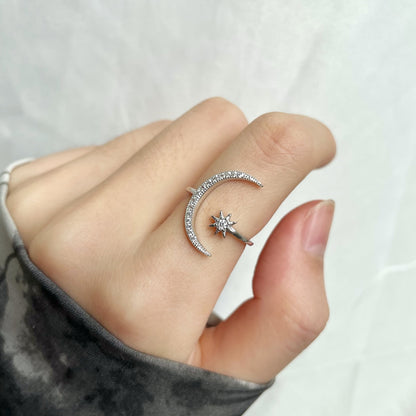 [Kismet Jewels ]Eternity Moon & Star Ring