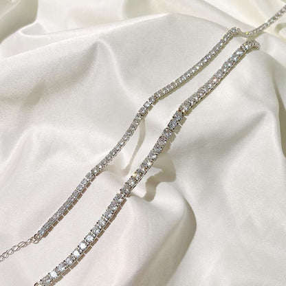 [Kismet Jewels ]Elegant Tennis Chain Necklace