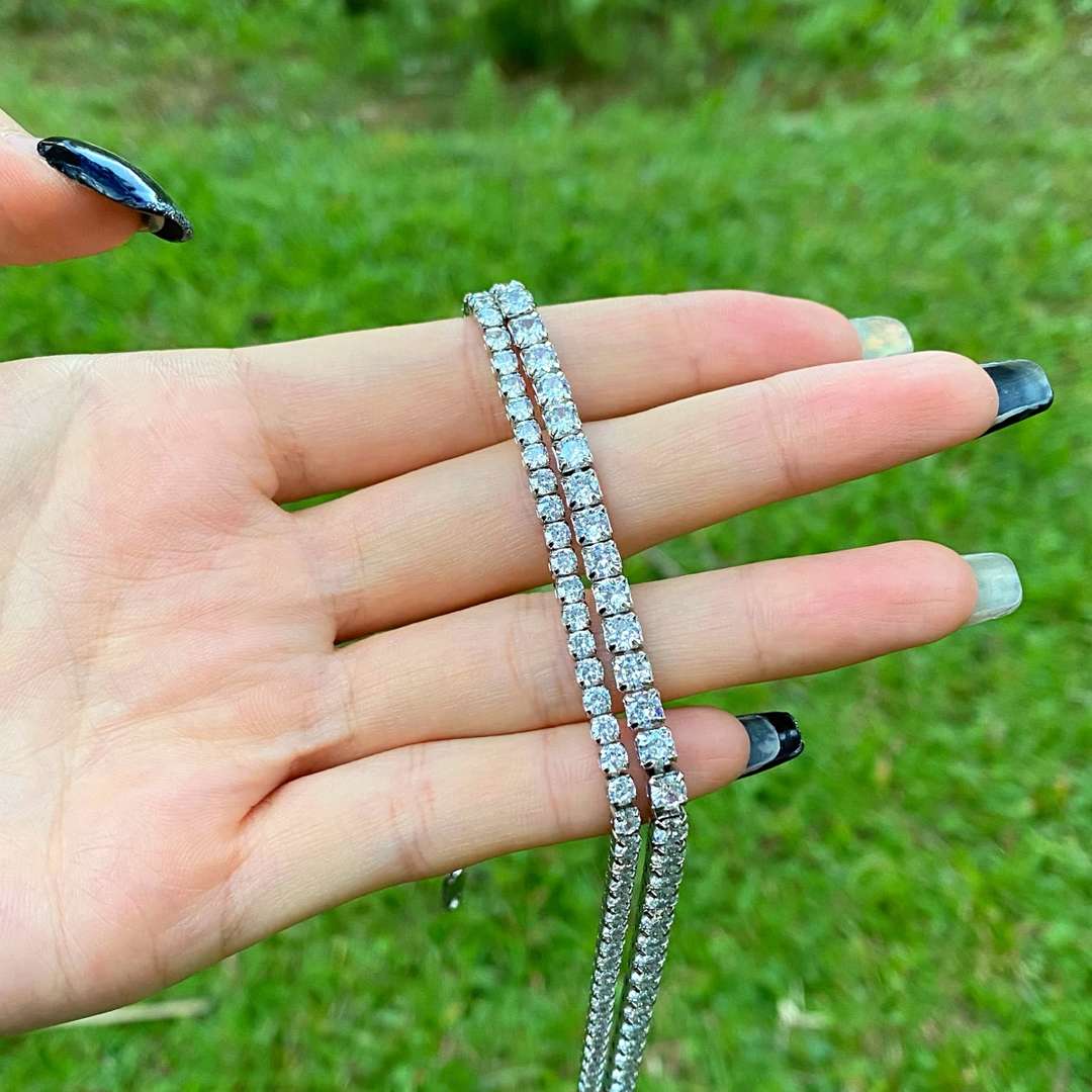 [Kismet Jewels ]Elegant Tennis Chain Necklace