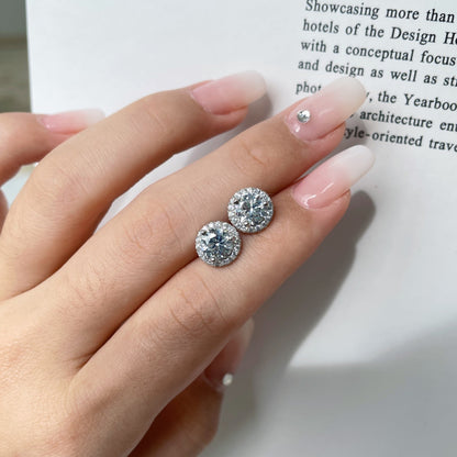 [Kismet Jewels ]Classic Princess Round Shape Earrings