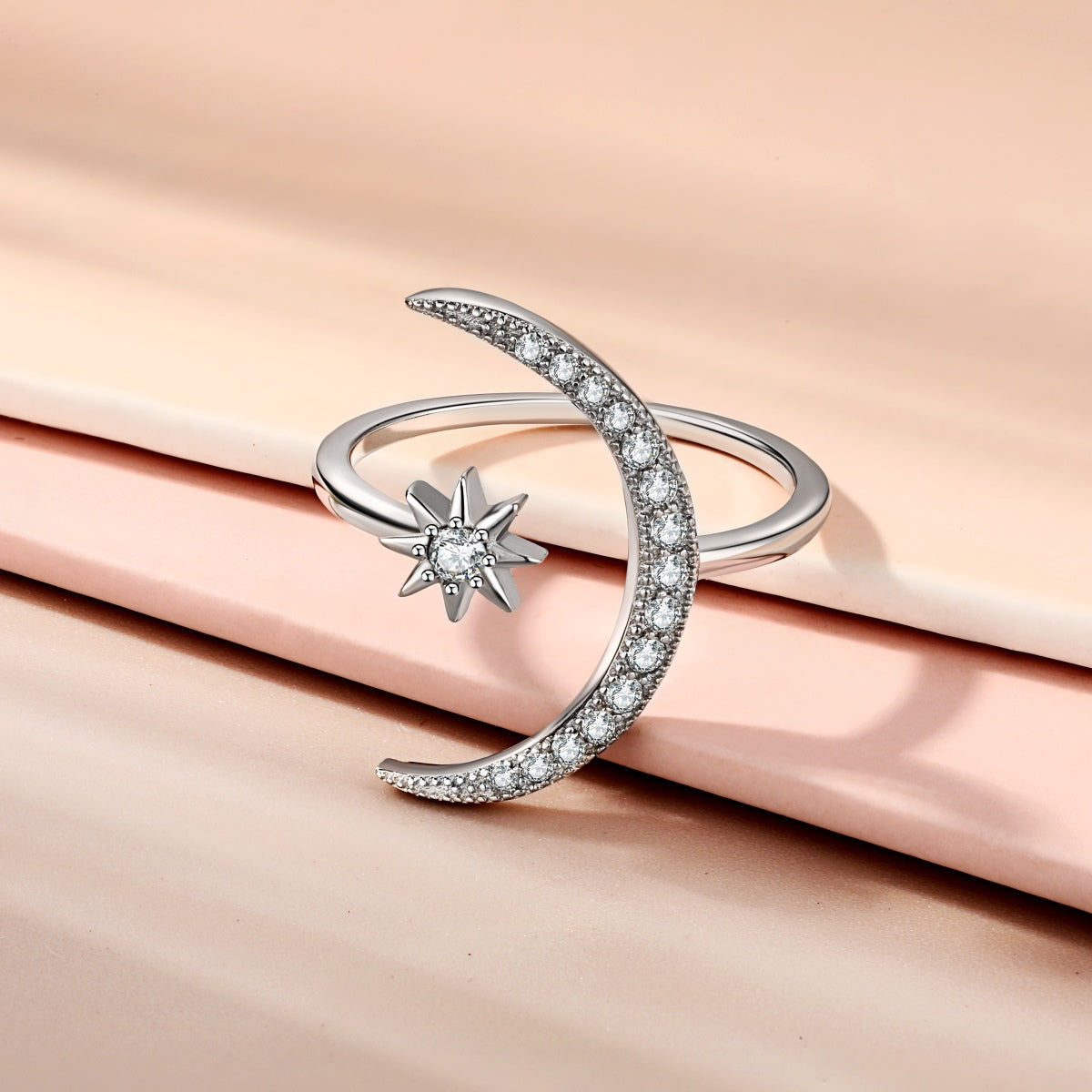 [Kismet Jewels ]Eternity Moon & Star Ring