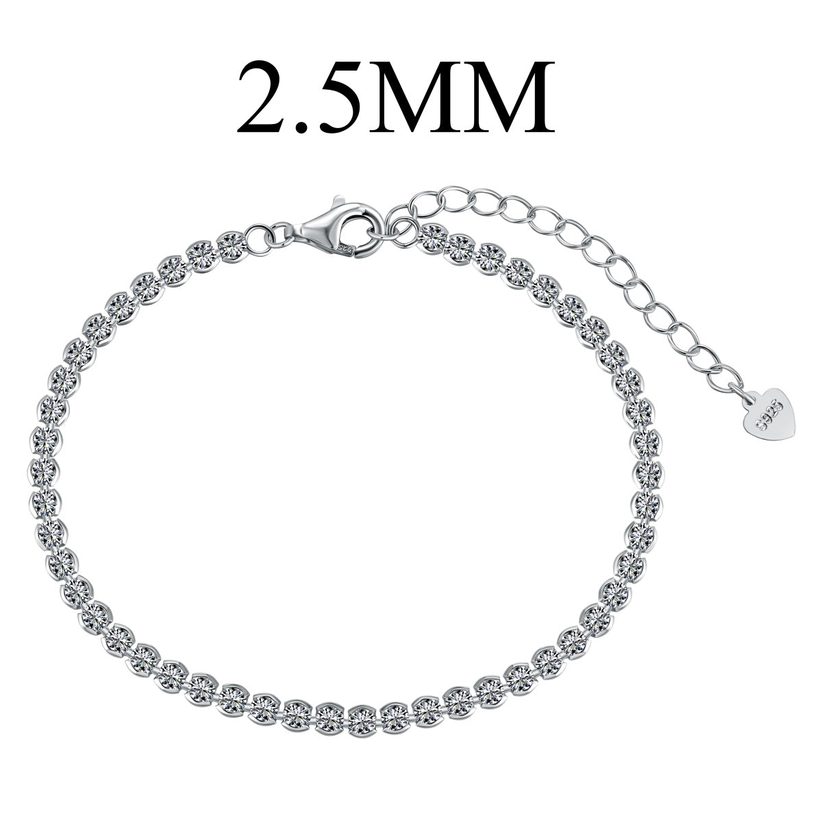 [Kismet Jewels ]Dazzling Sparkling Round Cut Daily Bracelet