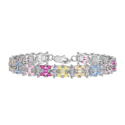 [Kismet Jewels ]Delicate Colorful Multi Cut Party Bracelet