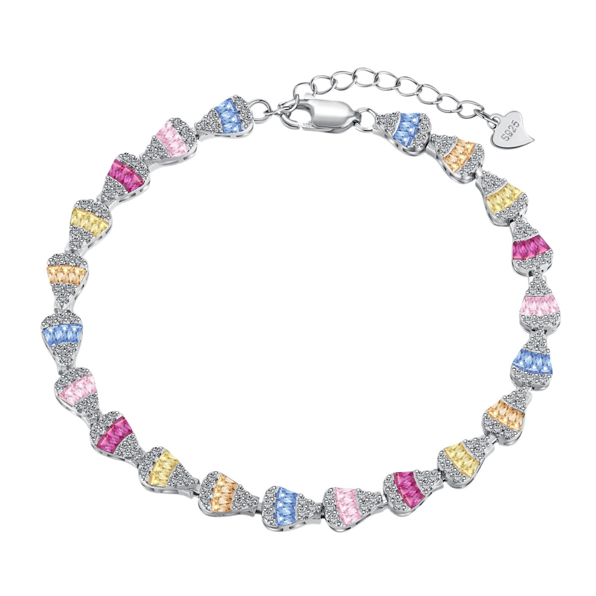 [Kismet Jewels ]Radiant Water Drop Shape Daily Bracelet