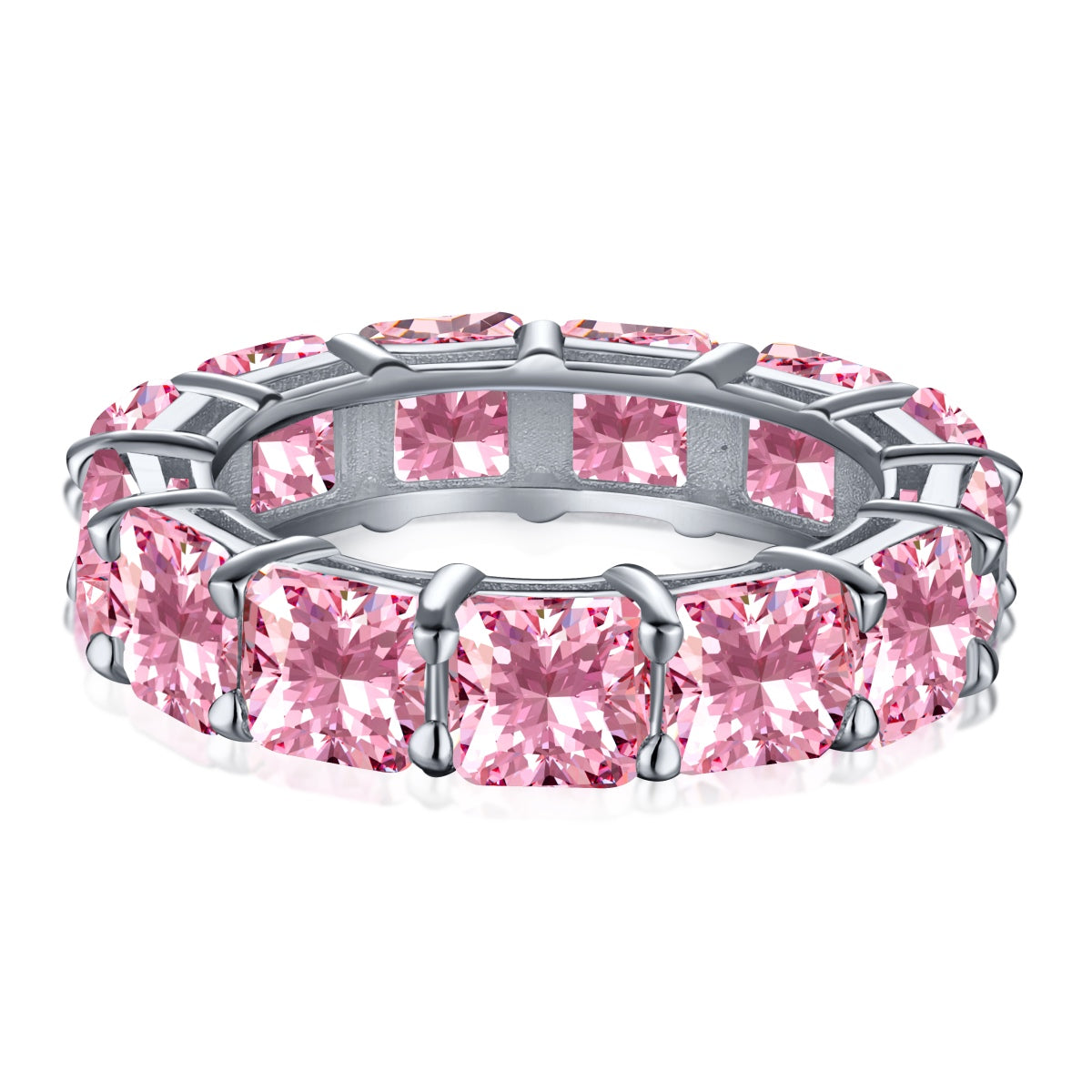 [Kismet Jewels ]Elegant Princess Cut Tennis Ring