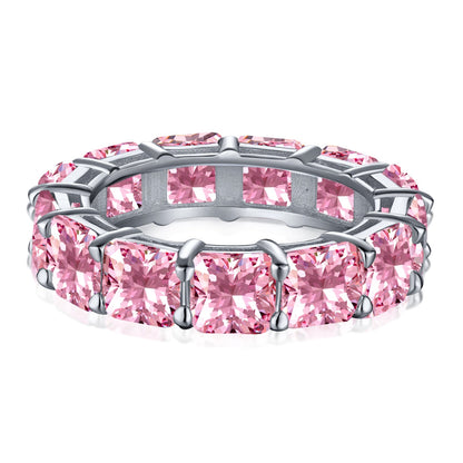 [Kismet Jewels ]Elegant Princess Cut Tennis Ring
