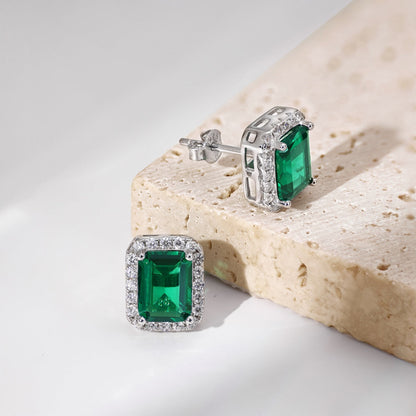 [Kismet Jewels ]Luxurious Dainty Emerald Cut Banquet Earrings