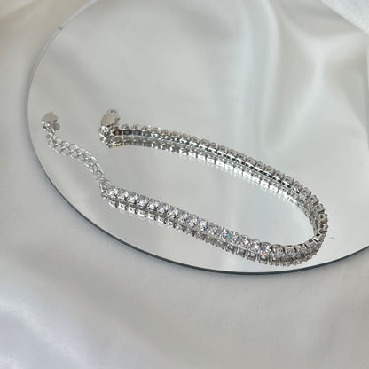[Kismet Jewels ]Sparkling Round Cut Daily Bracelet