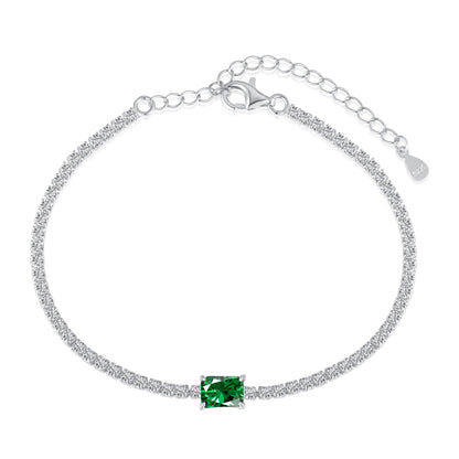 [Kismet Jewels ]1.0 Carat Unique Emerald Cut Banquet Bracelet
