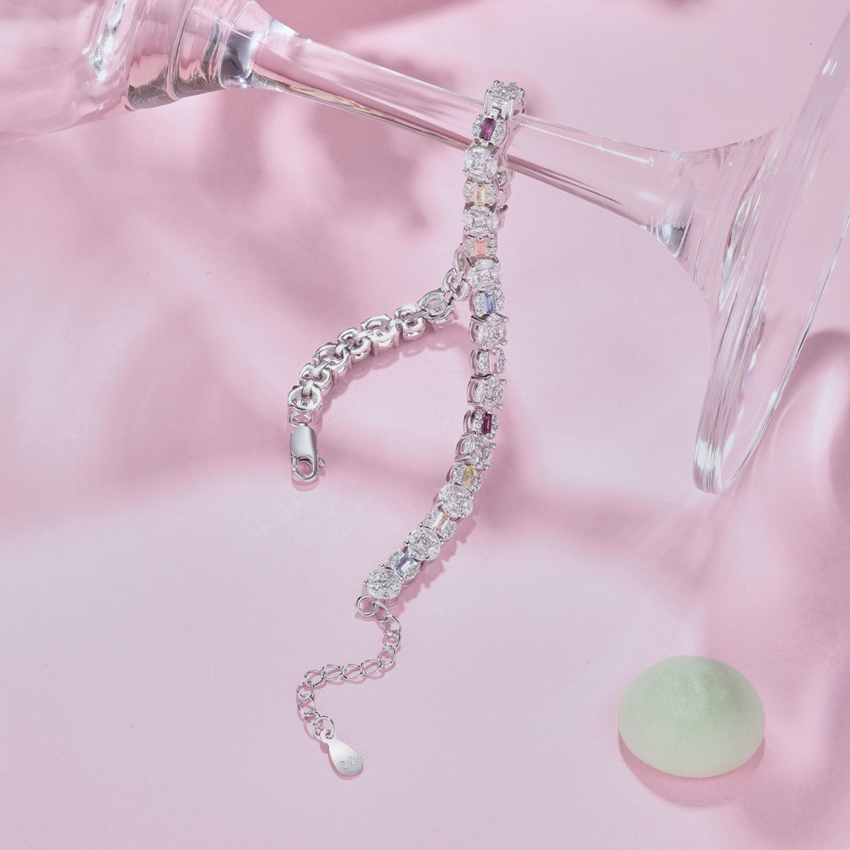 [Kismet Jewels ]Dazzling Radiant Multi Cut Daily Bracelet