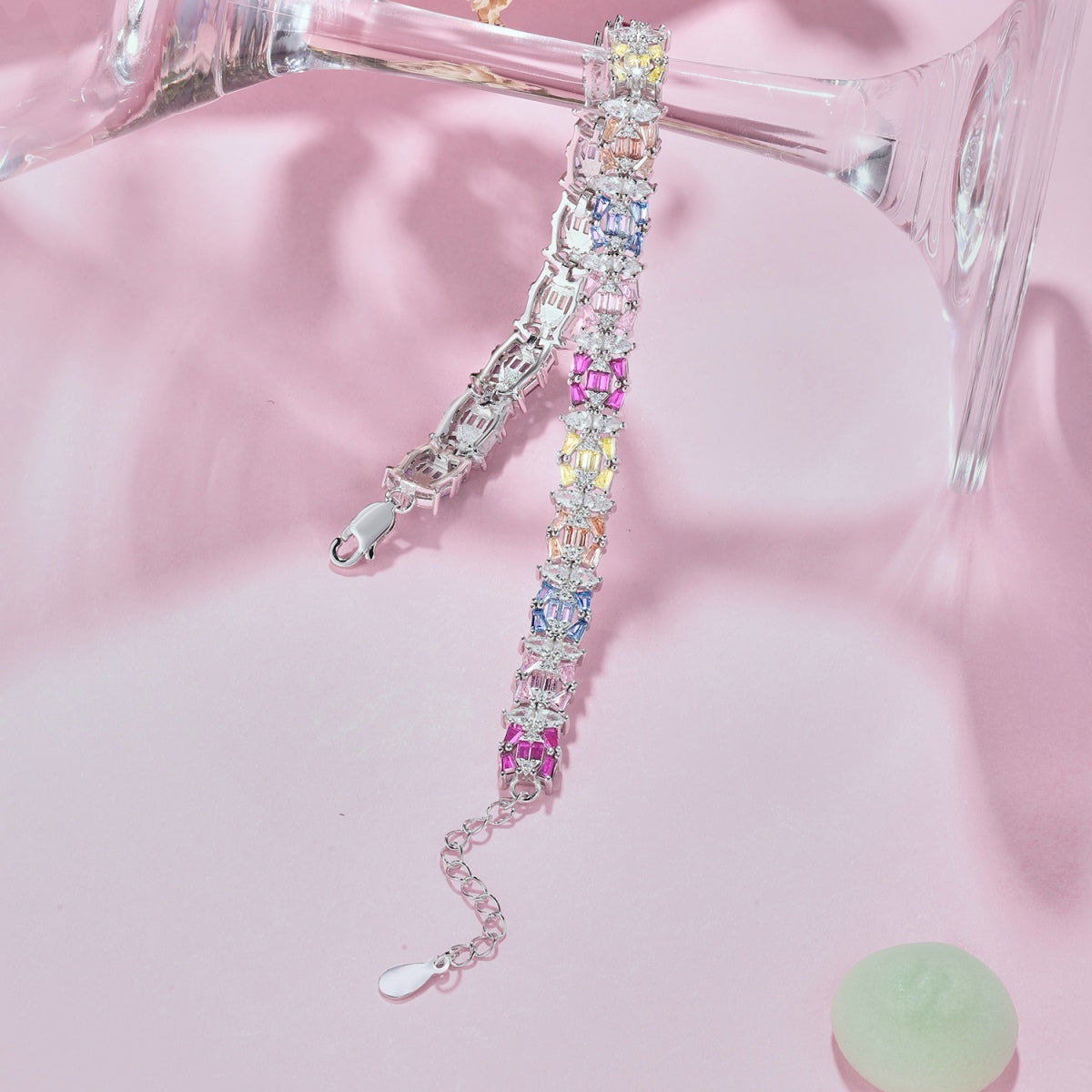 [Kismet Jewels ]Delicate Colorful Multi Cut Party Bracelet