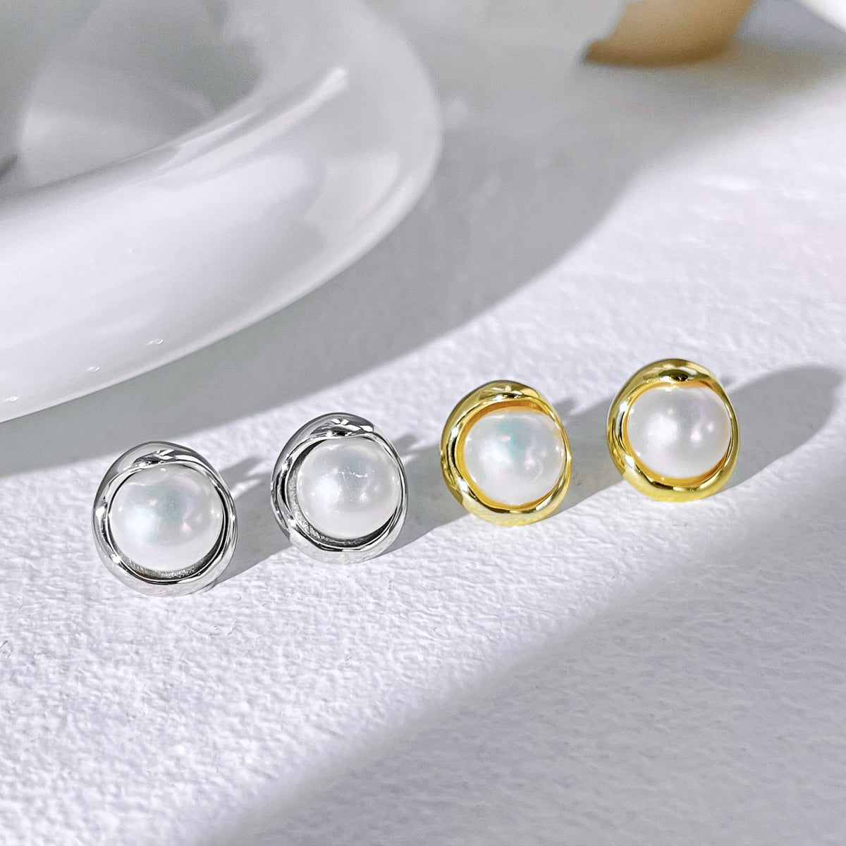 [Kismet Jewels ]Dainty Bread Pearl Earrings