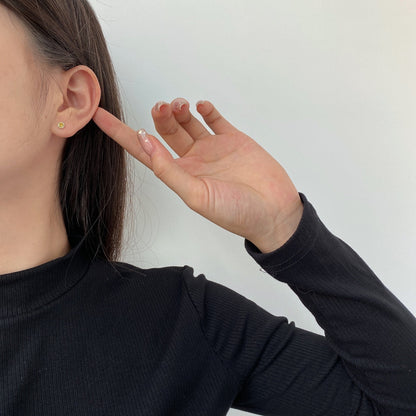 [Kismet Jewels ]Sparkling Colorful Round Shape Earrings