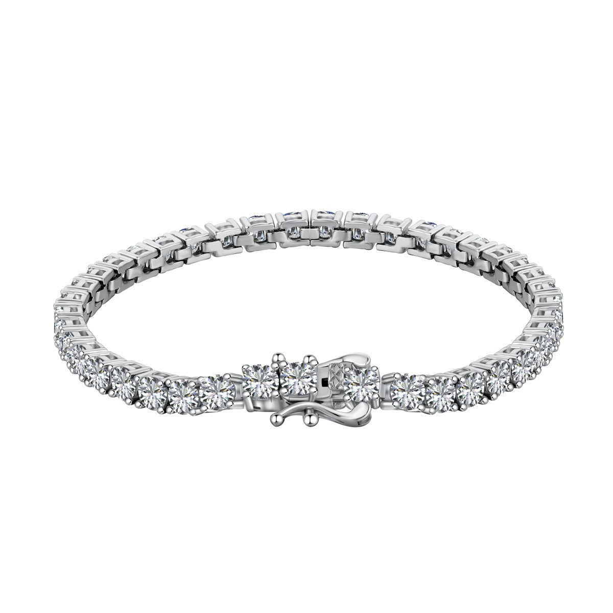 [Kismet Jewels ]Luxurious Ornate Round Cut Tennis Bracelet