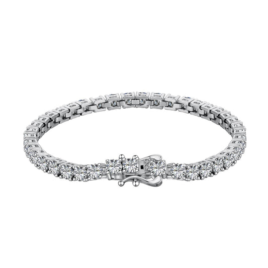 [Kismet Jewels ]Luxurious Ornate Round Cut Tennis Bracelet