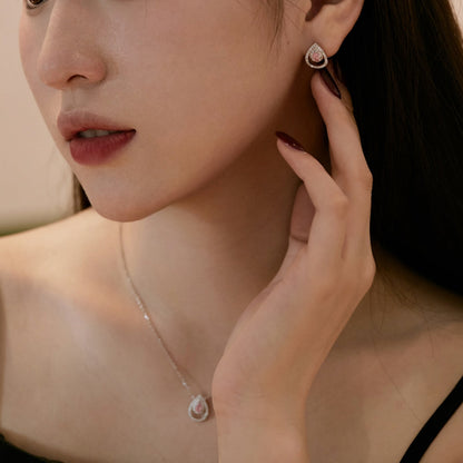[Kismet Jewels ]Sparkling Delicate Water Drop Shape Daily Earrings