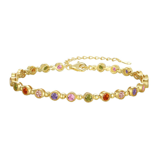 [Kismet Jewels ]Sparkling Exquisite Round Cut Party Bracelet