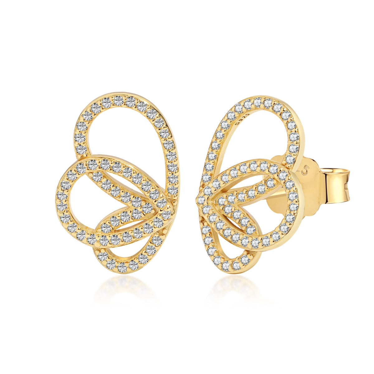 [Kismet Jewels ]Exquisite Butterfly Shape Earrings