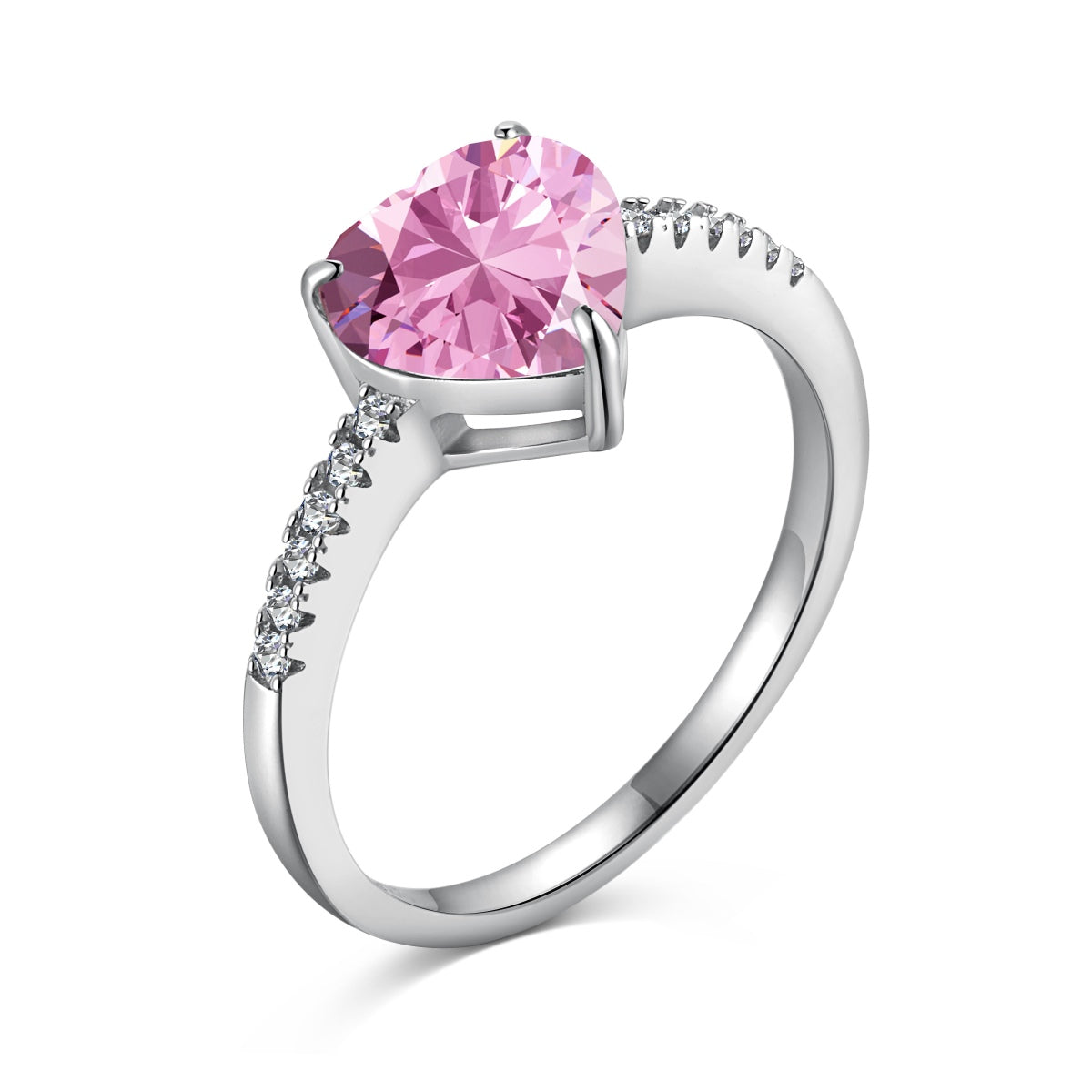 [Kismet Jewels ]2.0 Carat Dazzling Lustrous Heart Cut Lover Ring