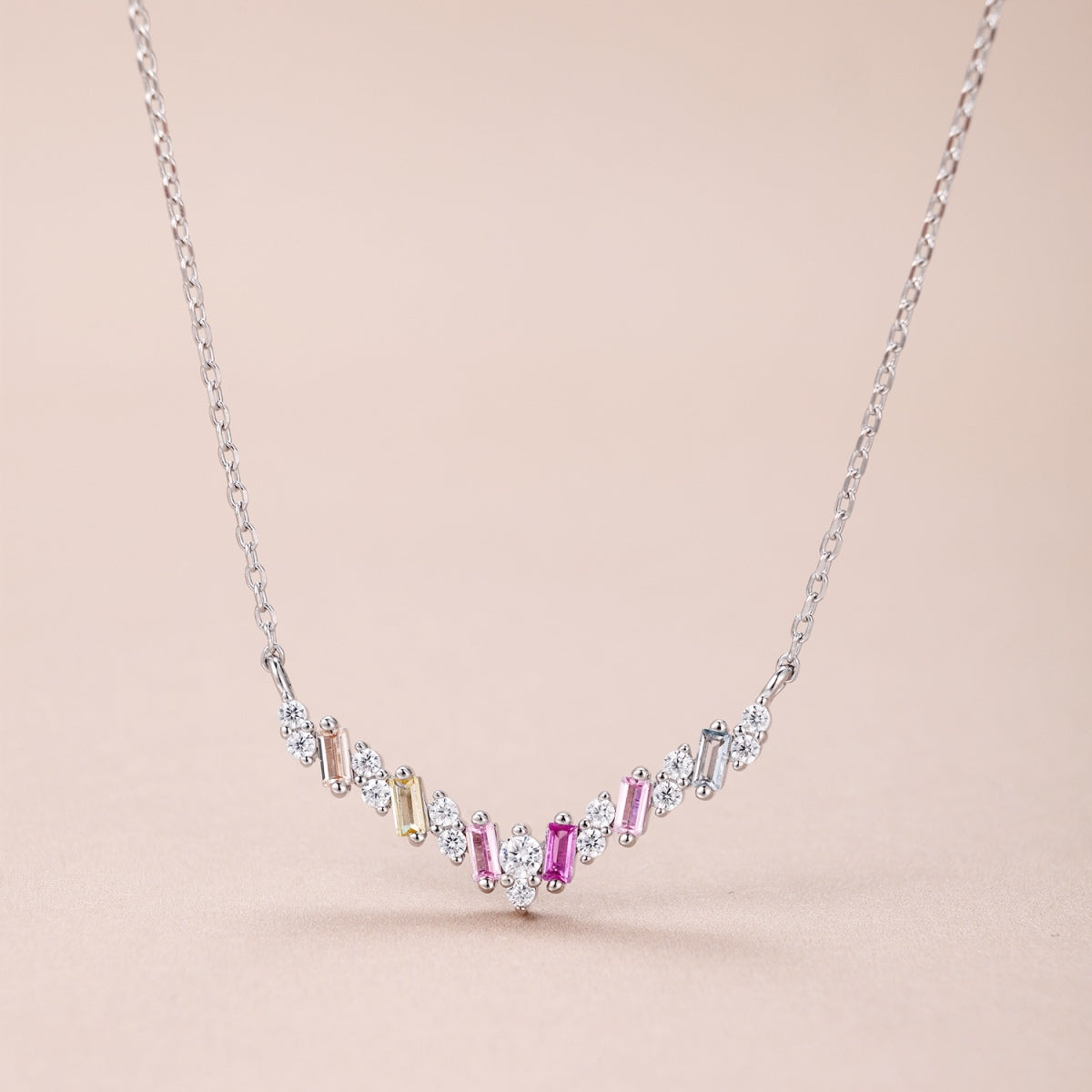 [Kismet Jewels ]Dazzling Rainbow Necklace