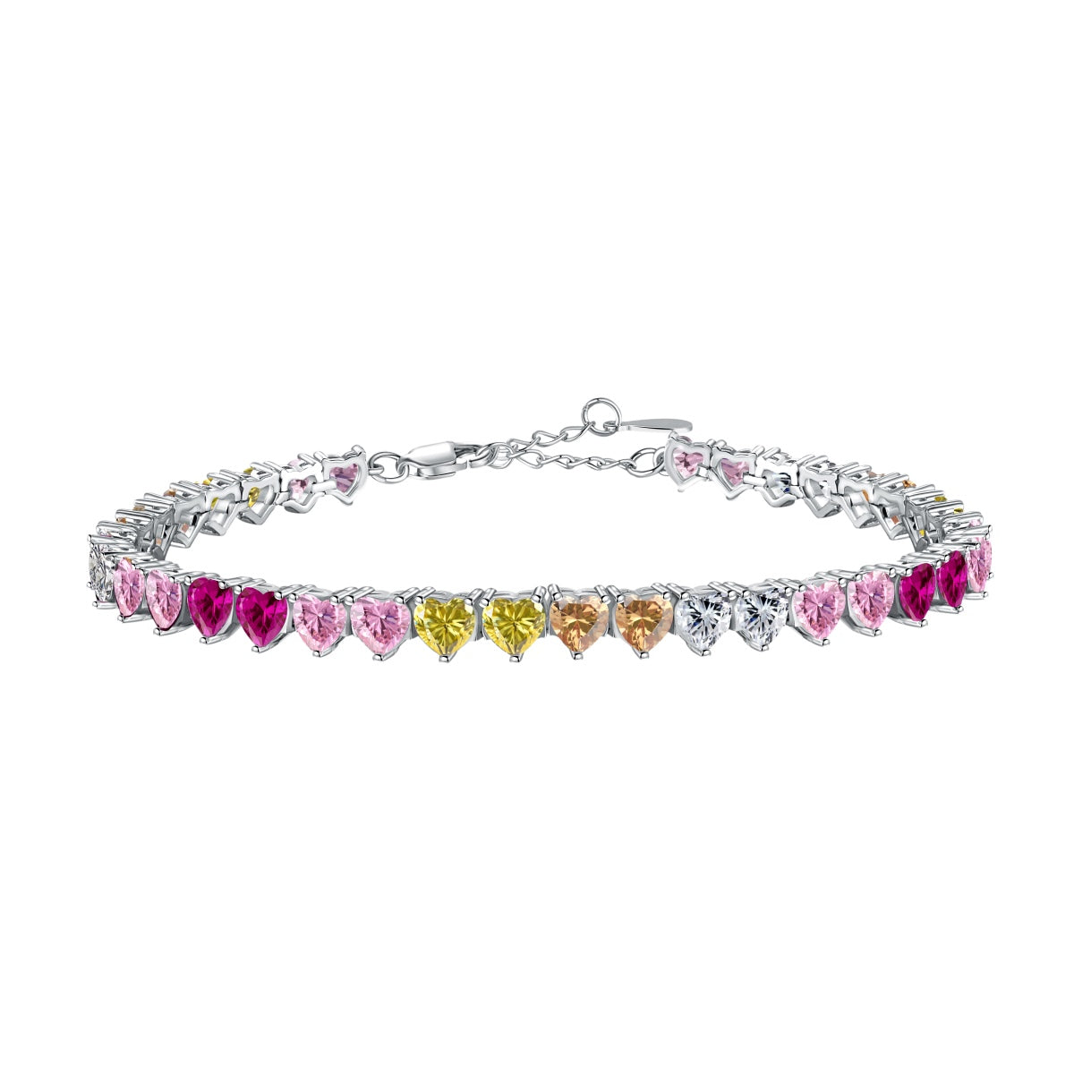 [Kismet Jewels ]Luxurious Colorful Romantic Heart Shape Lover Bracelet