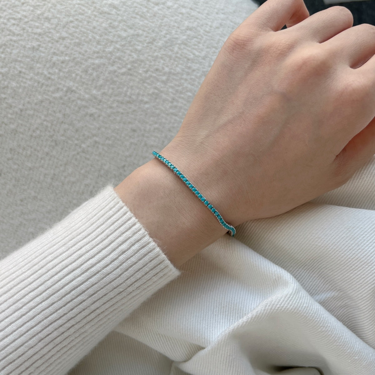 [Kismet Jewels ]Dazzling Exquisite Round Cut Daily Bracelet