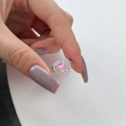 [Kismet Jewels ]Delicate Ebullient Heart Shape Wedding Ring