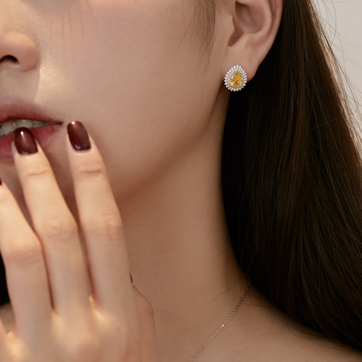 [Kismet Jewels ]Delicate Gorgeous Pear Cut Daily Earrings