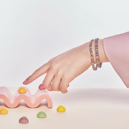 [Kismet Jewels ]Radiant Colorful Emerald Cut Party Bracelet