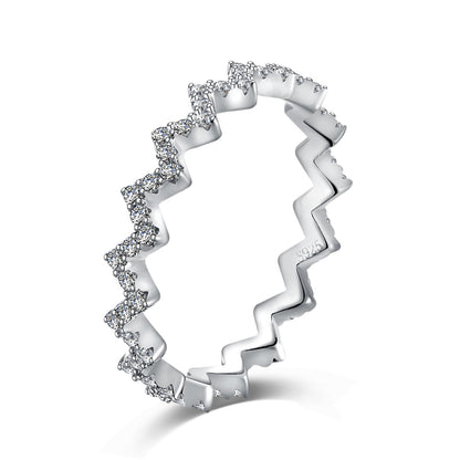 [Kismet Jewels ]Delicate Enchanting Wave Shape Daily Ring