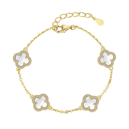 [Kismet Jewels ]Four-Leaf Clover Exquisite Bracelet