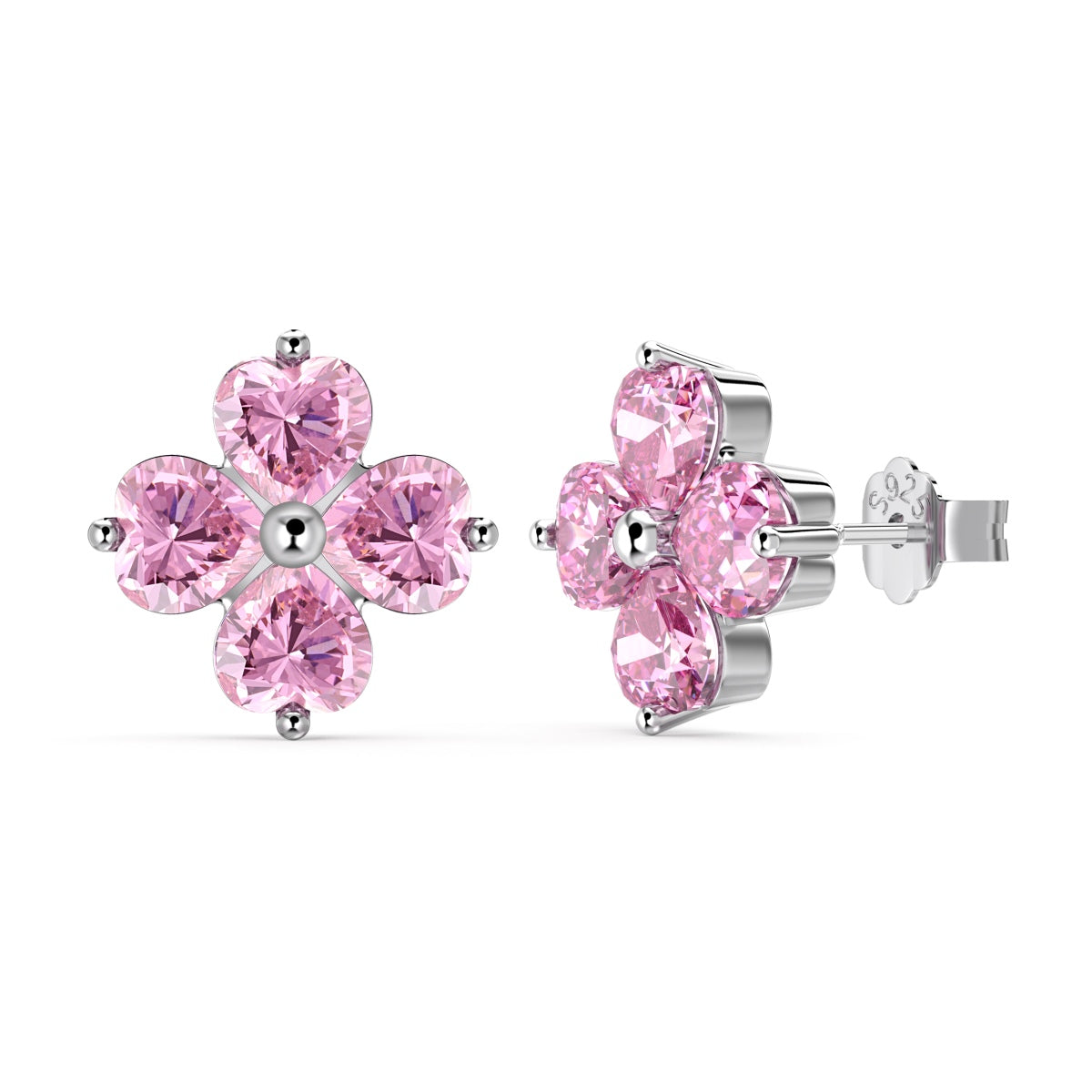 [Kismet Jewels ]Four-Leaf Clover Ball Earrings