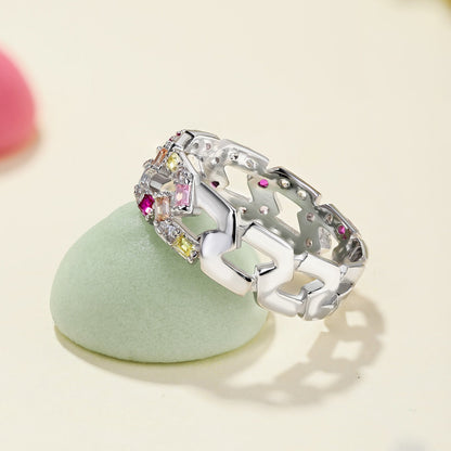 [Kismet Jewels ]Sparkling Vibrant Emerald Cut Daily Ring