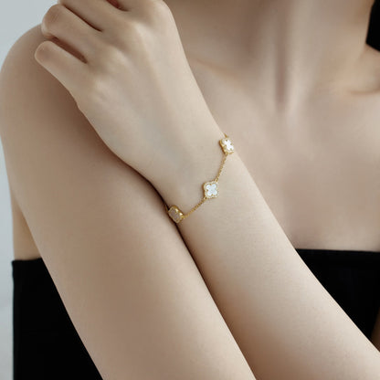 [Kismet Jewels ]Four-Leaf Clover Exquisite Bracelet