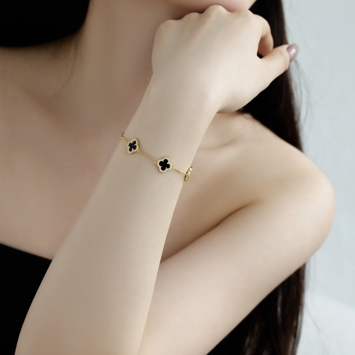 [Kismet Jewels ]Four-Leaf Clover Exquisite Bracelet