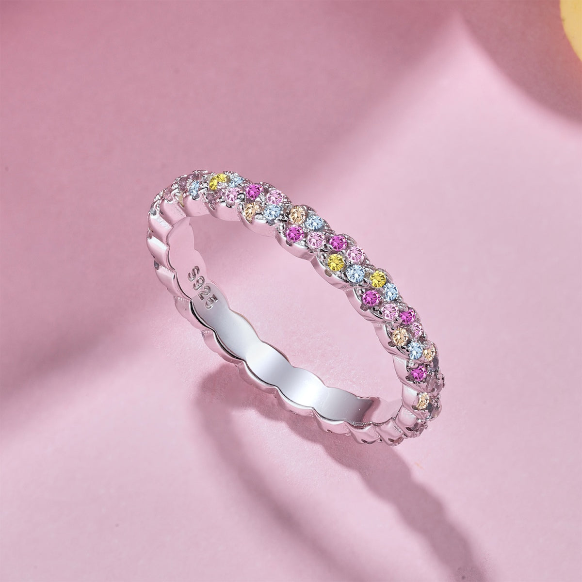 [Kismet Jewels ]Dainty Ebullient Round Cut Daily Ring