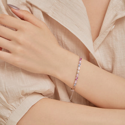 [Kismet Jewels ]Ornate Colorful Flower Shape Party Bracelet